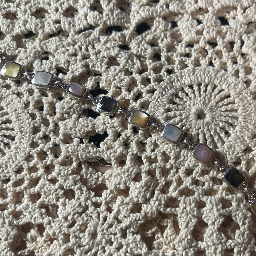 Sterling silver bracelet.